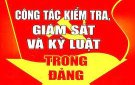 Tiếp tục thực hiện công tác kiểm tra, giám sát góp phần giữ vững kỷ cương, tăng cường kỷ luật, xây dựng tổ chức Đảng ngày càng trong sạch, vững mạnh