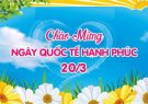 Tuyên truyền ngày Quốc tế hạnh phúc 20/3