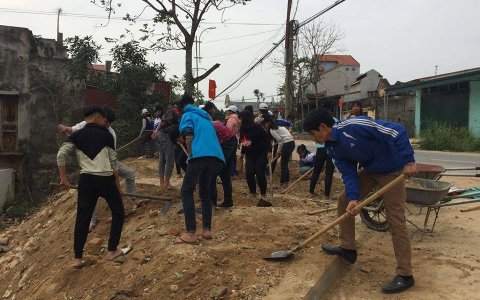 Thọ Diên làm tốt công tác bảo vệ môi trường hướng tới đạt chuẩn nông thôn mới